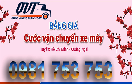 Vận chuyển xe máy đi Quảng Ngãi